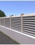 Cloture de jardin persienne en aluminium F1000