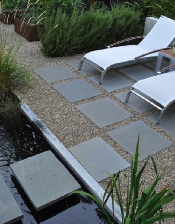 dalle de pierre bleue Moon